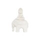 Figura Decorativa DKD Home Decor Acabado envejecido Elefante Blanco Oriental Magnesio (40 x 23 x 56 cm)