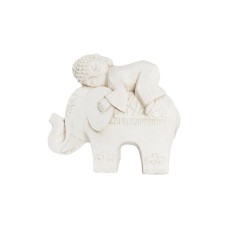 Figura Decorativa DKD Home Decor Blanco Elefante Oriental 44 x 22 x 40 cm