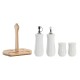 Set de Aceitera y Vinagrera DKD Home Decor 17 x 12,5 x 18 cm Natural Porcelana Blanco 5 Unidades