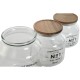 3 Tubs Home ESPRIT Natural Crystal Acacia 1,5 L 2 L 3 L 16 x 16 x 21 cm