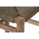 Taburete Home ESPRIT Natural Ratán Teca Fibra 37 x 45 x 77 cm