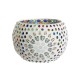 Candleholder DKD Home Decor White Multicolour Crystal 13 x 13 x 9 cm