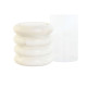 Portavelas Home ESPRIT Blanco Natural Cristal Mármol 10 x 10 x 33 cm