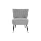 Armchair DKD Home Decor Grey Metal 55 x 64 x 72,5 cm