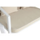 Conjunto de Mesa con 3 Sillones Home ESPRIT Blanco Acero 123 x 66 x 72 cm