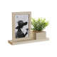 Photo frame Home ESPRIT Natural MDF Wood Scandinavian 25 x 7 x 19 cm