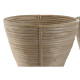 Set of Planters Home ESPRIT Rattan 25 x 25 x 20 cm