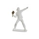 Figura Decorativa Home ESPRIT Blanco Dorado 41 x 24 x 66 cm