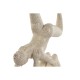 Figura Decorativa Home ESPRIT Blanco Yoga 29 x 8 x 30 cm (2 Unidades)