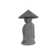 Figura Decorativa Home ESPRIT Gris Monje Oriental 30 x 30 x 51 cm