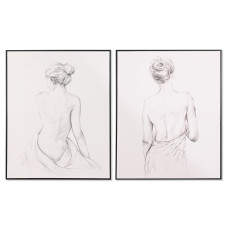 Painting Home ESPRIT Lady Modern 82,3 x 4,5 x 102,3 cm (2 Units)