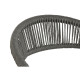 Silla de Jardín Home ESPRIT Negro Gris oscuro Aluminio Ratán 56 x 60 x 78 cm