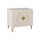 Sideboard DKD Home Decor Metal Mango wood White Black Golden 81 x 45 x 75 cm
