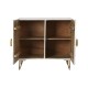 Sideboard DKD Home Decor Metal Mango wood White Black Golden 81 x 45 x 75 cm