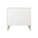 Sideboard DKD Home Decor Metal Mango wood White Black Golden 81 x 45 x 75 cm