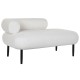Sofá DKD Home Decor Blanco Negro Metal Scandi 127,5 x 73,5 x 64 cm