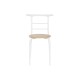 Table set with 4 chairs DKD Home Decor White Natural Metal MDF Wood 121 x 55 x 78 cm