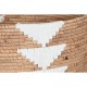 Basket set DKD Home Decor White Natural Rope Seagrass Boho 55 x 55 x 40 cm