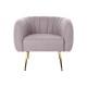 Armchair DKD Home Decor Multicolour Pink Golden Foam Wood Metal Plastic 81 x 75 x 73 cm