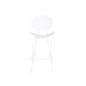 Stool DKD Home Decor Black Metal White polypropylene (52,5 x 49 x 104 cm)