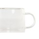 Juego de Tazas de Café DKD Home Decor Transparente Cristal Vidrio de Borosilicato 260 ml