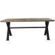 Mesa de Comedor DKD Home Decor Metal Hierro Madera Reciclada 200 x 100 x 78 cm