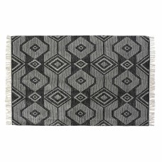 Carpet DKD Home Decor White Black Cotton (160 x 230 x 1 cm)