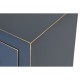 TV furniture DKD Home Decor Blue Golden Fir MDF Wood 130 x 24 x 51 cm