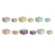 Caja-Joyero Home ESPRIT Multicolor Madera de mango 10 x 10 x 6 cm (2 Piezas) (6 Unidades)