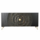 Aparador DKD Home Decor Negro Multicolor Dorado Metal Madera de mango 160 x 45 x 75 cm