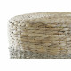Reposapiés DKD Home Decor Multicolor Natural Aluminio Boho 42 x 42 x 40 cm