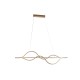 Lámpara de Techo Home ESPRIT Blanco Dorado Silicona Aluminio 55 W 120 x 10 x 30 cm