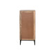 Cajonera Home ESPRIT Marrón Negro Plateado Madera de mango Espejo Indio 45 x 35 x 105 cm