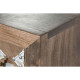 Cajonera Home ESPRIT Marrón Negro Plateado Madera de mango Espejo Indio 45 x 35 x 105 cm