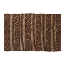 Alfombra Home ESPRIT Marrón Rombos 120 x 180 x 1 cm