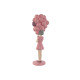 Figura Decorativa Home ESPRIT Rosa Malva chica 11 x 11,7 x 32 cm