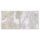 Cuadro Home ESPRIT Ciudad Loft 102 x 4,5 x 102 cm (2 Unidades)