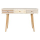 Consola DKD Home Decor Abeto Natural Blanco 120 x 35 x 80 cm