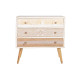 Cómoda DKD Home Decor Abeto Natural Algodón Blanco (80 x 35 x 80 cm)