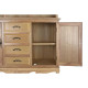 Alacena DKD Home Decor Natural 124,5 x 39 x 201,8 cm Abeto Aluminio Madera MDF