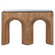Consola Home ESPRIT Cristal Abeto 122 x 30 x 80 cm