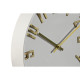 Reloj de Pared Home ESPRIT Blanco Dorado Plateado PVC 30 x 4 x 30 cm (2 Unidades)