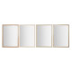 Wall mirror Home ESPRIT White Brown Beige Grey 66 x 2 x 92 cm (4 Units)