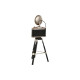 Figura Decorativa Home ESPRIT Negro Plateado Cámara Vintage 15 x 17 x 37 cm