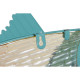 Decoración de Pared Home ESPRIT Azul Multicolor Dorado Pez Mediterráneo 70 x 4,5 x 25,5 cm (2 Unidades)