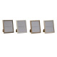 Marco de Fotos Home ESPRIT Marrón Beige Crema Natural Cristal Madera MDF Escandinavo 23,5 x 2,8 x 28,5 cm (4 Unidades)
