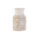Jarrón Home ESPRIT Blanco Natural Madera de mango Colonial 15 x 15 x 38 cm