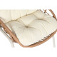 Table Set with 2 Armchairs Home ESPRIT White Beige Grey Metal Crystal synthetic rattan 55 x 55 x 47 cm