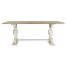 Mesa de Comedor DKD Home Decor Blanco Natural Abeto 200 x 90 x 78 cm
