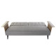 Sofá Cama DKD Home Decor Marrón Gris Metal Urbano 203 x 87 x 81 cm
